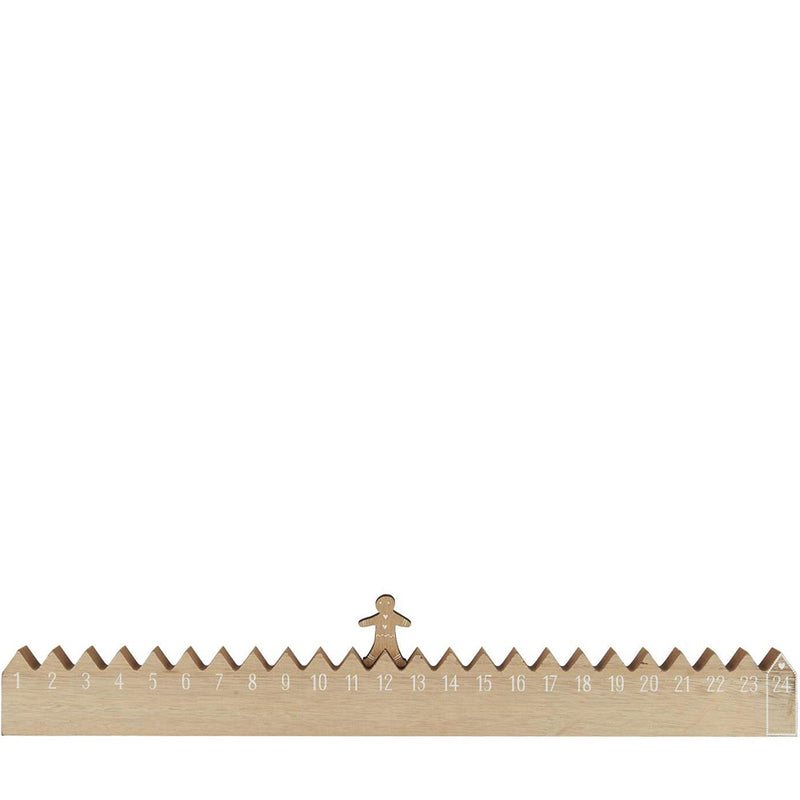 Ib Laursen Weihnachtskalender Lebkuchenmann Holz