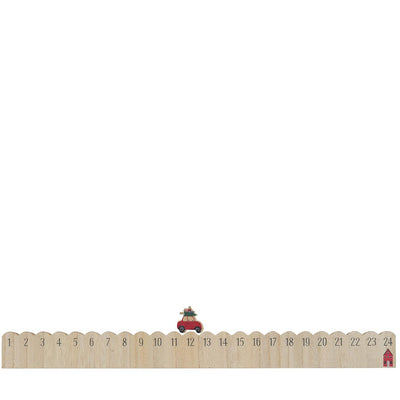 IB Laursen Weihnachtskalender 1-24 Auto Holz