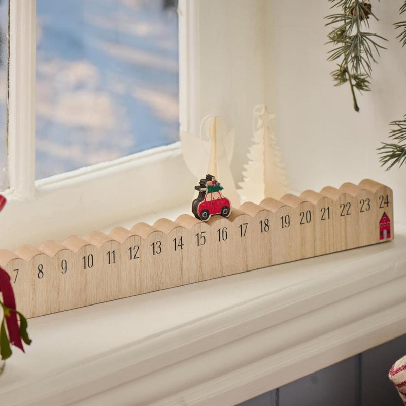 IB Laursen Weihnachtskalender 1-24 Auto Holz