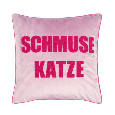 Pad Kissenhülle Schmusekatze 45 x 45 cm lilafarben