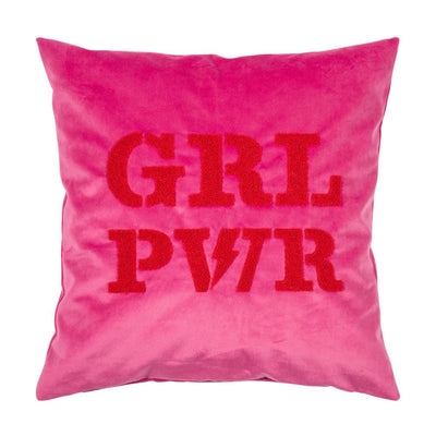 Pad Kissenhülle Girl power 45 x 45 cm hot pink