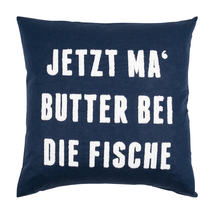 Pad Kissenhülle Butter bei die Fische Dunkelblau 45 x 45 cm