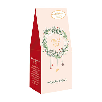 Fruchtgummi Herzen Weihnachten Frohes Fest