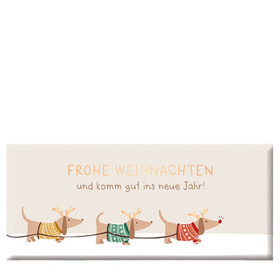 Schoko 30g Weihnachten Frohe Weihnachten Hunde