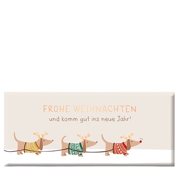 Schoko 30g Weihnachten Frohe Weihnachten Hunde