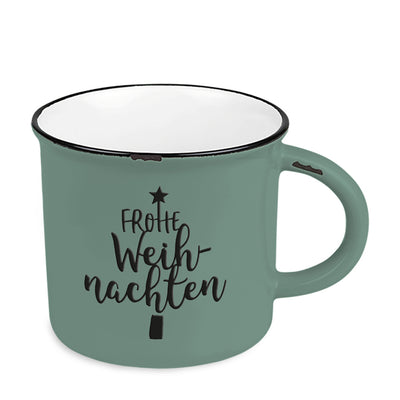 Becher Vintage Frohe Weihnachten