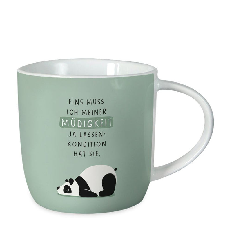 Gute Laune Tasse Müdigkeit