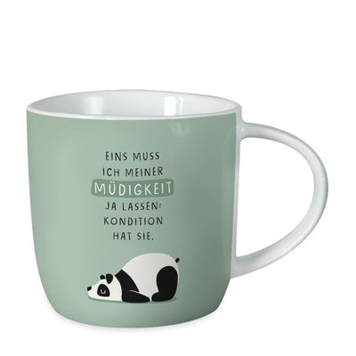Gute Laune Tasse Müdigkeit