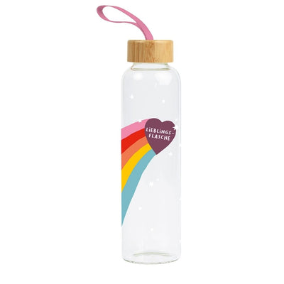 Glastrinkflasche Lieblingsflasche