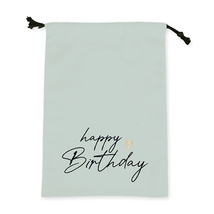 Geschenkbeutel Happy Birthday Grün