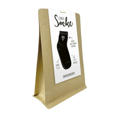 Coole Socke schwarz Größe 41-45