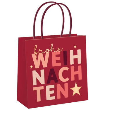 Geschenktüte Weihnachten frohe Weihnachten klein