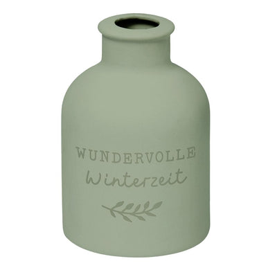 Vase Weihnachten Wundervolle Winterzeit grün