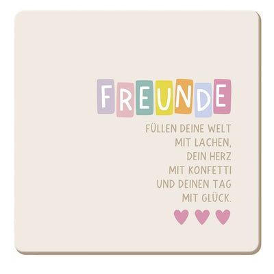 Korkuntersetzer Freunde