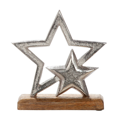 Deko-Aufsteller Sterne Aluminum