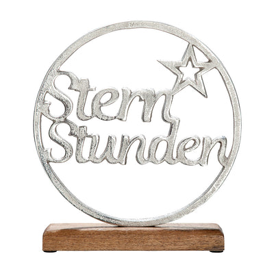 Deko-Aufsteller Sternstunden Aluminium