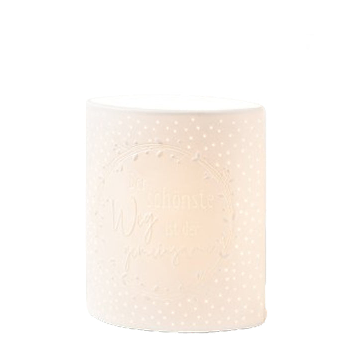 Porzellan Lampe Der schönste Weg klein