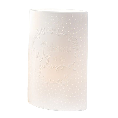 Porzellan Lampe Der schönste Weg groß