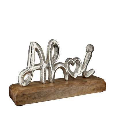 Schriftzug Ahoi Aluminium