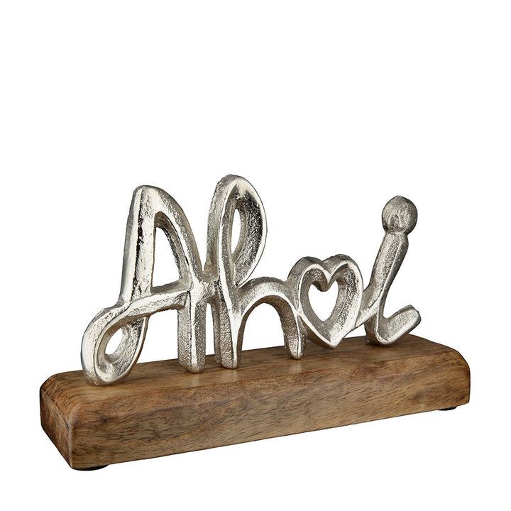 Schriftzug Ahoi Aluminium