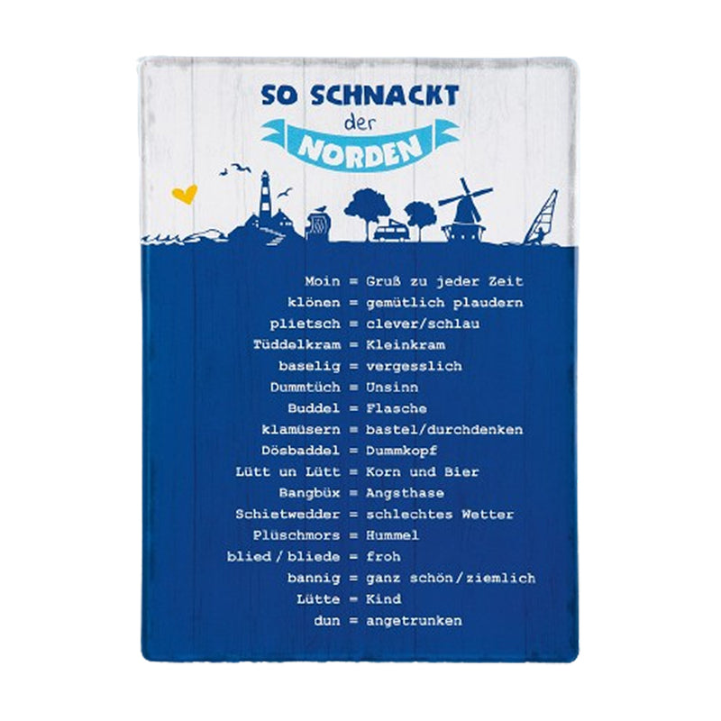Schild So schnackt der Norden