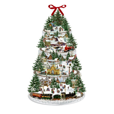 Wandadventskalender Eisenbahntanne