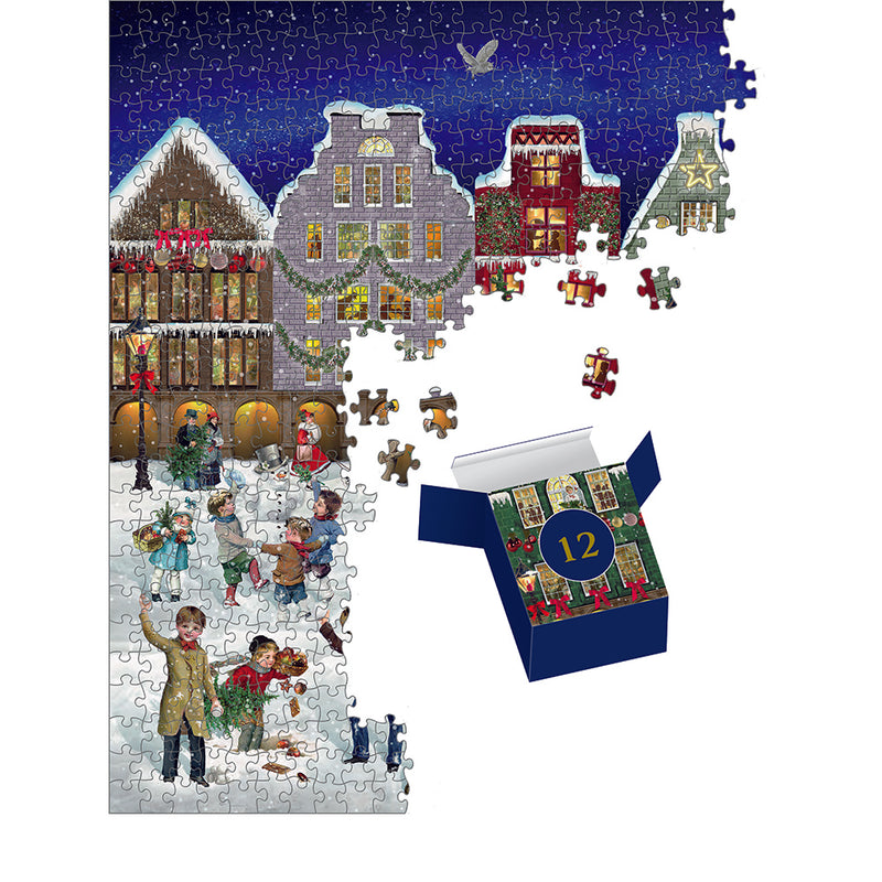 Coppenrath Puzzle Adventskalender Winterabend in der Stadt