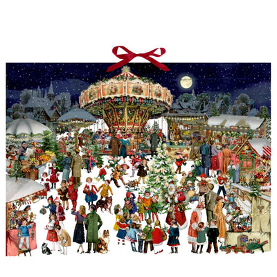 Wandadventskalender Weihnachtsmarkt