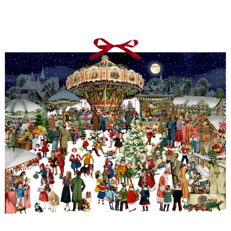 Wandadventskalender Weihnachtsmarkt