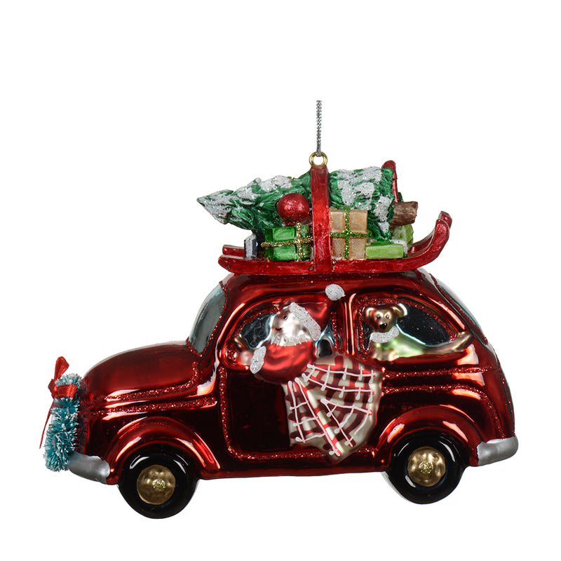 Auto zum Hängen Glas rot