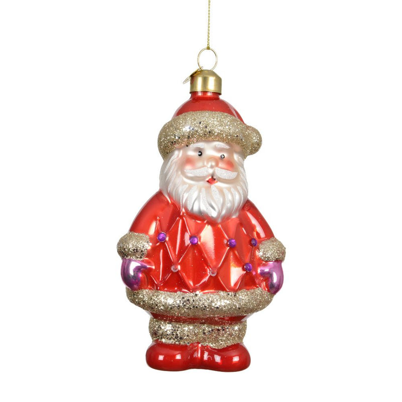 Weihnachtsmann zum Aufhängen rot