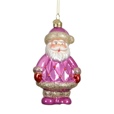 Weihnachtsmann zum Aufhängen pink
