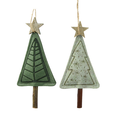 Dekohänger Weihnachtsbaum Halvor grün 2er-Set
