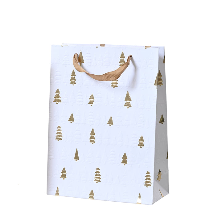 Geschenktüte Tannen weiß