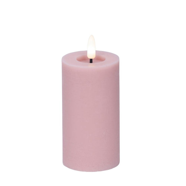Kerze LED H 15 cm cm pink