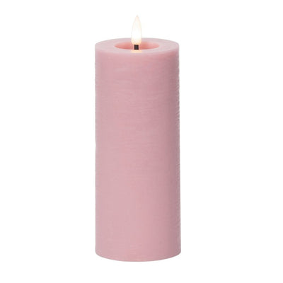 Kerze LED H 19 cm cm pink