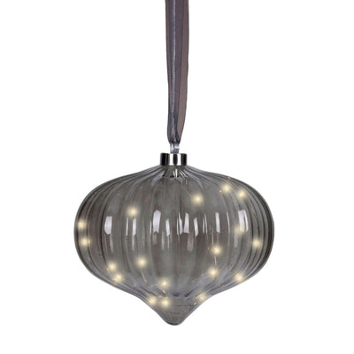 Micro LED Zwiebel Funkeleffekt zum Aufhängen anthrazit