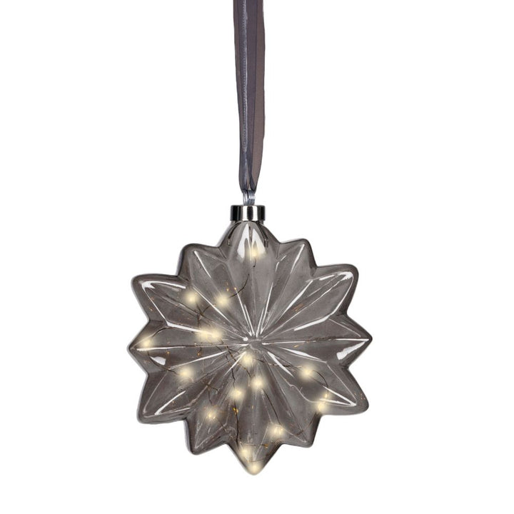 Micro LED Blume Funkeleffekt zum Aufhängen anthrazit