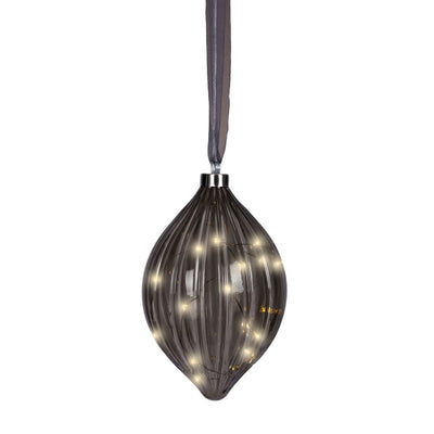 Micro LED Olive Funkeleffekt zum Aufhängen anthrazit