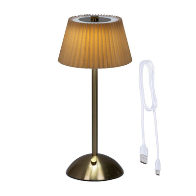 Wiederaufladbare Tischlampe LED H 30,5 cm orange / goldfarben