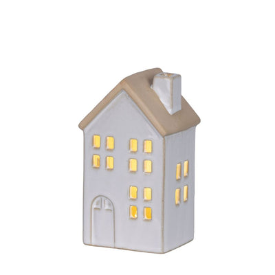 Haus LED indoor H 12,7 cm weiß