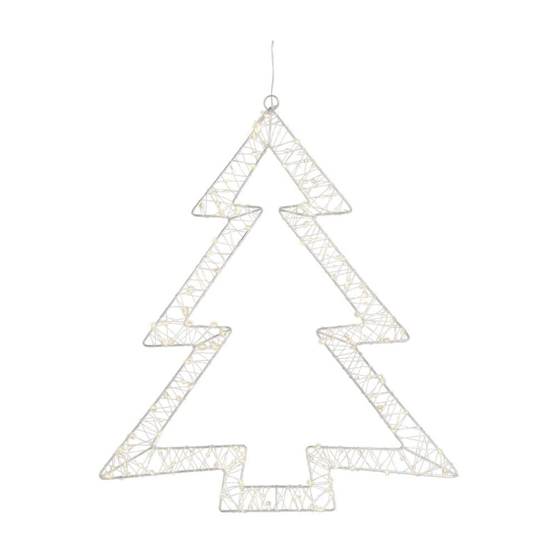 Micro LED Tannenbaum H 38 cm silberfarben