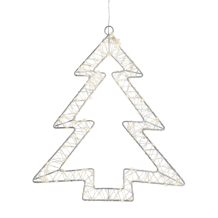 Micro LED Tannenbaum H 58 cm silberfarben