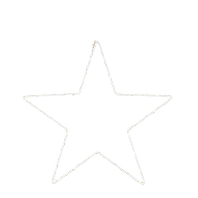 Micro LED Rahmen Stern D 35 cm weiß