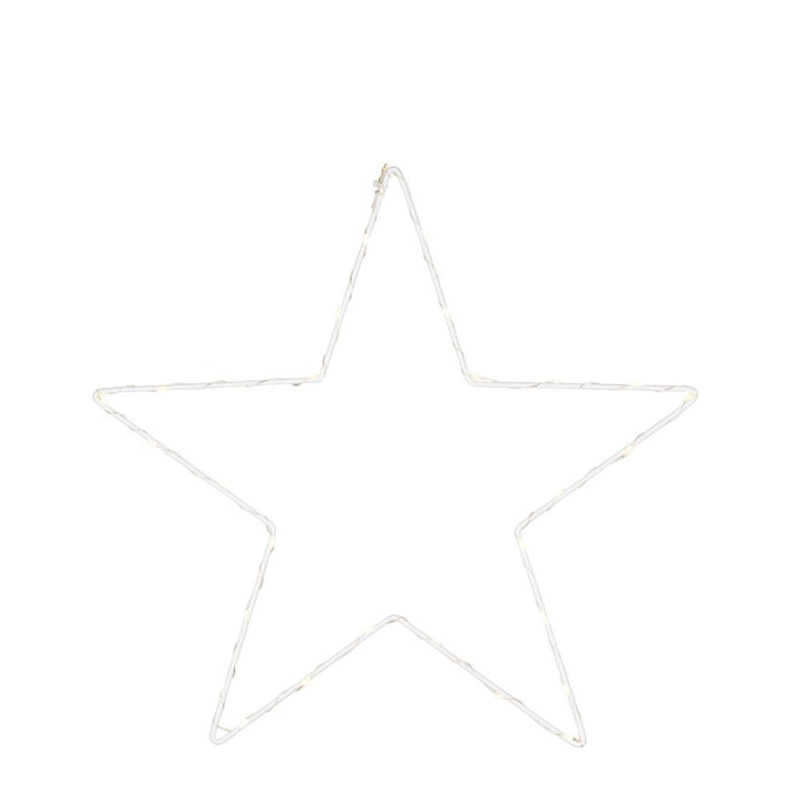 Micro LED Rahmen Stern D 35 cm weiß