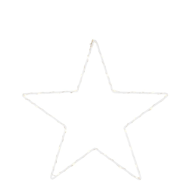 Micro LED Rahmen Stern D 35 cm weiß