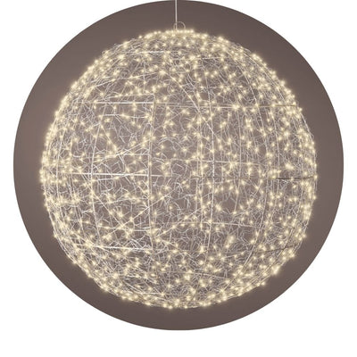 Micro LED Kugel D 58 cm silberfarben