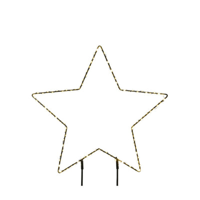 Micro LED Stabbeleuchtung Stern D 38 cm schwarz