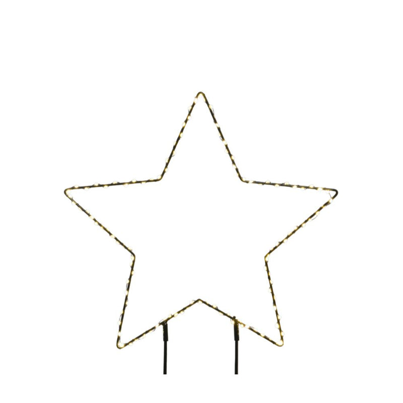 Micro LED Stabbeleuchtung Stern D 38 cm schwarz