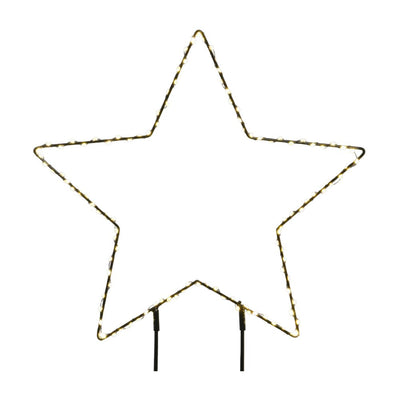 Micro LED Stabbeleuchtung Stern D 58 cm schwarz